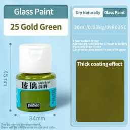 Beginners Glass Acrylic Paint 20/25ml Bottle Transparent Sun-Resistant Organic For Ceramics Diy Handmade Fabric Graffiti Pigment