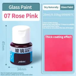 Beginners Glass Acrylic Paint 20/25ml Bottle Transparent Sun-Resistant Organic For Ceramics Diy Handmade Fabric Graffiti Pigment