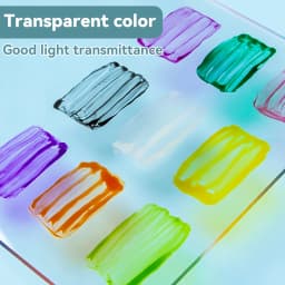 Beginners Glass Acrylic Paint 20/25ml Bottle Transparent Sun-Resistant Organic For Ceramics Diy Handmade Fabric Graffiti Pigment