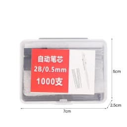 2000-100Pcs Mechanical Pencil Lead Core Refills 0.5/0.7mm Large Capacity Replaceable Pencil Refill for Student Office Stationery