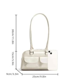 New Women's Bag Bowling Bag 2024 New Niche Joker Boston Bag Tote Bag Underarm Shoulder Bag