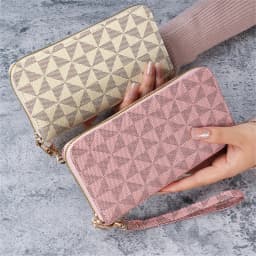 Cross-Border 2024 Spring New Men's and Women's Long Wallet Fashion Capacity Printing Coin Clutch Wallet Card Holder