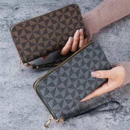Cross-Border 2024 Spring New Men's and Women's Long Wallet Fashion Capacity Printing Coin Clutch Wallet Card Holder