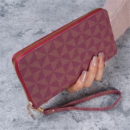 Cross-Border 2024 Spring New Men's and Women's Long Wallet Fashion Capacity Printing Coin Clutch Wallet Card Holder