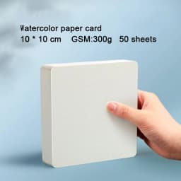 Watercolor Paper Card Postcard Thickened 300g Square Round Rectangular Mini Sketch Paper Card Art Supplies