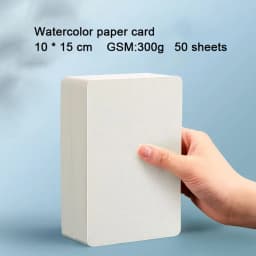 Watercolor Paper Card Postcard Thickened 300g Square Round Rectangular Mini Sketch Paper Card Art Supplies