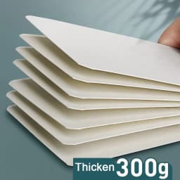 Watercolor Paper Card Postcard Thickened 300g Square Round Rectangular Mini Sketch Paper Card Art Supplies