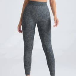 Sports Seamless Leggings Women V-back Waist Tights High Waist Hip Liftting Gym Pants Frosted Water Wash Stretchy Yoga Leggings