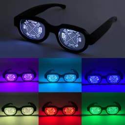 Japan Anime Detective Conan LED Light up Glasses color change funny Luminous crossdresser glasses Cosplay men Novelty Costumes