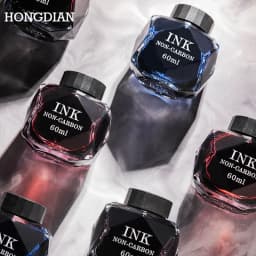HONGDIAN 60/18ml High Quality Fountain Pens Ink Various Colors Glass Bottled Ink Pen Refill Cartridge School Office Supplies