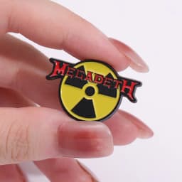 New English Letters And Radioactive Sign Enamel Brooch Pins Trendy Alloy Metal Badge Corsage Lapel Pin Accessories Souvenirs