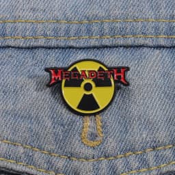 New English Letters And Radioactive Sign Enamel Brooch Pins Trendy Alloy Metal Badge Corsage Lapel Pin Accessories Souvenirs