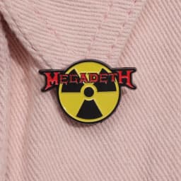 New English Letters And Radioactive Sign Enamel Brooch Pins Trendy Alloy Metal Badge Corsage Lapel Pin Accessories Souvenirs