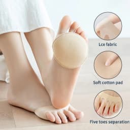 5 Pairs Ball of Foot Cushions Metatarsal Pads for Women Men Soft Forefoot Pads for Ball of Feet Reusable Prevent Pain Discomfort