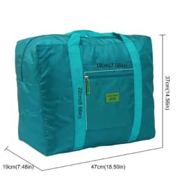 Portable Nylon Travel Luggage Bag Lightweight Large Capacity Fitness Handbag Folding Hand Grip Clothes Storage Bag