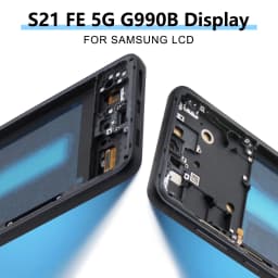 AMOLED S21FE Display+Frame For Samsung S21 FE 5G G990 G990B G990U G990B/DS G990E LCD Display Touch Screen Digitizer Assembly