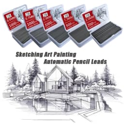 1000/250Pcs Mechanical Pencil Leads Set 0.5/0.7/0.9/1.3/2.0mm Automatic Pencil Core Painting Refills Office School Supplies