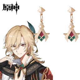 Game cosplay Sumeru Kaveh Eardrops Earrings Stud Earrings for Women Anime Cosplay Props Jewelry Accessories fans Gifts