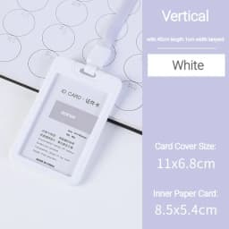 Candy Color Staff Work Card Holder Employees Workers Pass Access Card Cover Tag Bus Card Sleeve with Lanyard Purse for Women Man