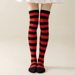 Striped Over Knee High Socks Women High Stocking Multi-color JK Casual Warm Soks Sexy Slim Long Soks Christmas Striped Hosiery #