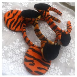 4 Pcs Tiger Costume For Halloween Party Costumes Set Include Tiger Ear Headband Bow Tie Nose Tail For Cosplay Cute Birthday Gift