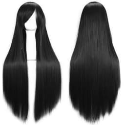 32" 80cm Long Straight Anime Fashion Women's Cosplay Party Wig Heat Resistant Synthetic Hair Wigs Costume