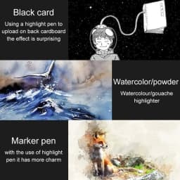 12/53 pcs Gel Pen Set Gold/Silver/White Gel Pens White Ink for Black Paper White Pen Drawing, Sketching, Illustration Deisgn