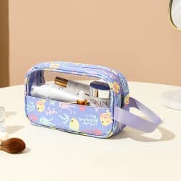 Women's Cosmetic Bag 3pcs Set Translucent Makeup Bag Large-Capacity Bath Wash Bags Travel Essentials Organizer for Cosmetics