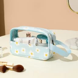 Women's Cosmetic Bag 3pcs Set Translucent Makeup Bag Large-Capacity Bath Wash Bags Travel Essentials Organizer for Cosmetics