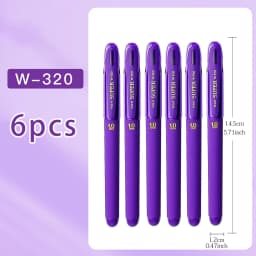 WQN-3/6/12PCS Purple Neutral Pens,1.0mm, Durable, Smooth Writing, High-Quality Ink, Suitable For Educational And Office Use