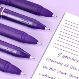 WQN-3/6/12PCS Purple Neutral Pens,1.0mm, Durable, Smooth Writing, High-Quality Ink, Suitable For Educational And Office Use