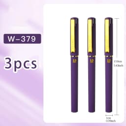 WQN-3/6/12PCS Purple Neutral Pens,1.0mm, Durable, Smooth Writing, High-Quality Ink, Suitable For Educational And Office Use