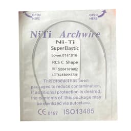 10pack Dental Arch Wires Orthodontic Super Elastic Stainless Steel Rectangle Archwire Lower/Upper 16x16/16x22/17x25/21x25