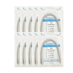 10pack Dental Arch Wires Orthodontic Super Elastic Stainless Steel Rectangle Archwire Lower/Upper 16x16/16x22/17x25/21x25