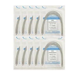 10pack Dental Arch Wires Orthodontic Super Elastic Stainless Steel Rectangle Archwire Lower/Upper 16x16/16x22/17x25/21x25