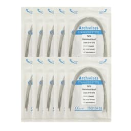 10pack Dental Arch Wires Orthodontic Super Elastic Stainless Steel Rectangle Archwire Lower/Upper 16x16/16x22/17x25/21x25