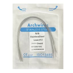 10pack Dental Arch Wires Orthodontic Super Elastic Stainless Steel Rectangle Archwire Lower/Upper 16x16/16x22/17x25/21x25