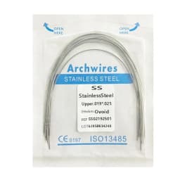 10pack Dental Arch Wires Orthodontic Super Elastic Stainless Steel Rectangle Archwire Lower/Upper 16x16/16x22/17x25/21x25