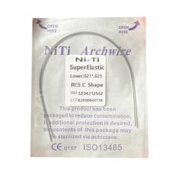 10pack Dental Arch Wires Orthodontic Super Elastic Stainless Steel Rectangle Archwire Lower/Upper 16x16/16x22/17x25/21x25