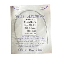 10pack Dental Arch Wires Orthodontic Super Elastic Stainless Steel Rectangle Archwire Lower/Upper 16x16/16x22/17x25/21x25