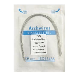 10pack Dental Arch Wires Orthodontic Super Elastic Stainless Steel Rectangle Archwire Lower/Upper 16x16/16x22/17x25/21x25