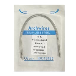 10pack Dental Arch Wires Orthodontic Super Elastic Stainless Steel Rectangle Archwire Lower/Upper 16x16/16x22/17x25/21x25