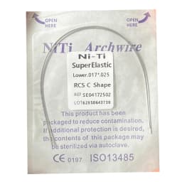 10pack Dental Arch Wires Orthodontic Super Elastic Stainless Steel Rectangle Archwire Lower/Upper 16x16/16x22/17x25/21x25