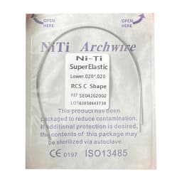 10pack Dental Arch Wires Orthodontic Super Elastic Stainless Steel Rectangle Archwire Lower/Upper 16x16/16x22/17x25/21x25
