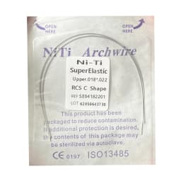 10pack Dental Arch Wires Orthodontic Super Elastic Stainless Steel Rectangle Archwire Lower/Upper 16x16/16x22/17x25/21x25