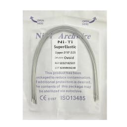 10pack Dental Arch Wires Orthodontic Super Elastic Stainless Steel Rectangle Archwire Lower/Upper 16x16/16x22/17x25/21x25