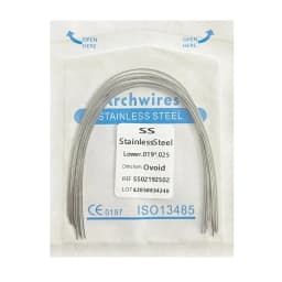 10pack Dental Arch Wires Orthodontic Super Elastic Stainless Steel Rectangle Archwire Lower/Upper 16x16/16x22/17x25/21x25