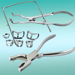 AG 1set Dental Forceps Matrix Band Forming Clip Matrices Pliers Sectional Contoured Stainless Steel Orthodontic Plier Lab
