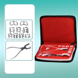 AG 1set Dental Forceps Matrix Band Forming Clip Matrices Pliers Sectional Contoured Stainless Steel Orthodontic Plier Lab
