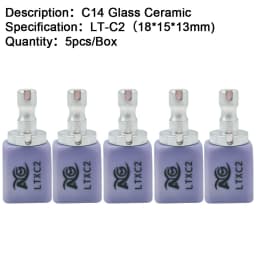 AG Lithium Disilicate C14 Dental Glass Ceramic Blocks LT/HT for CAD/CAM Sirona System Veneer Dentistry Materials Milling System